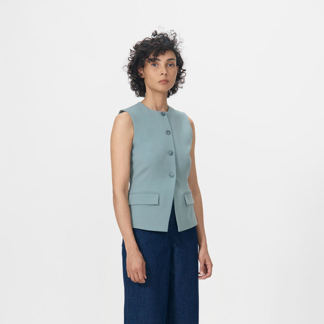 Kendra Vest Sea Grey