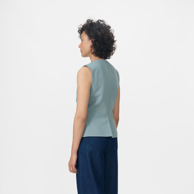 Kendra Vest Sea Grey