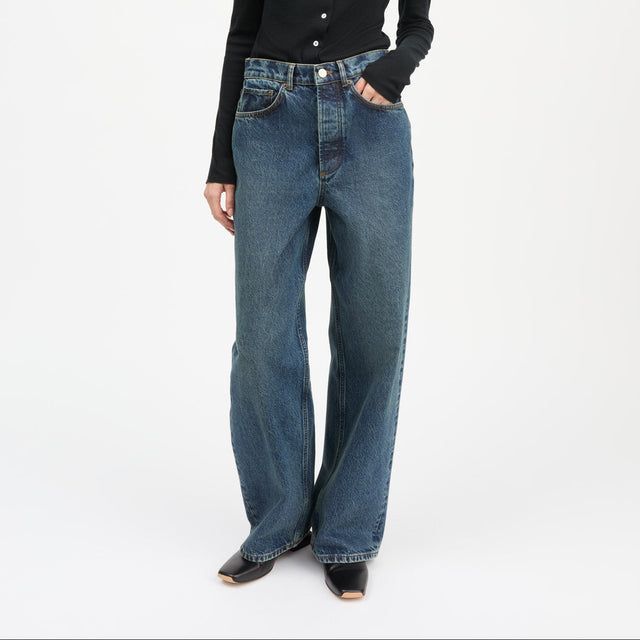 Cole Baggy Jeans Washed dark blue