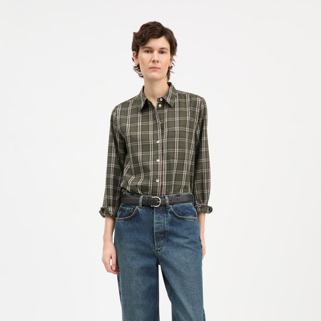 Nico Shirt Green/white check