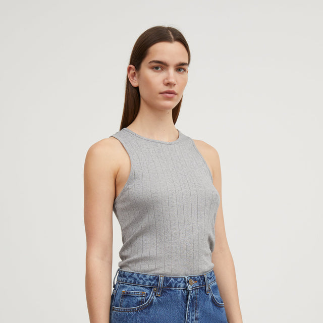 Edie Tank Top Grey Melange