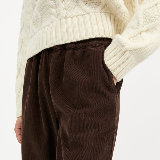 Jasmine Bukser Fløjl Mørkebrun