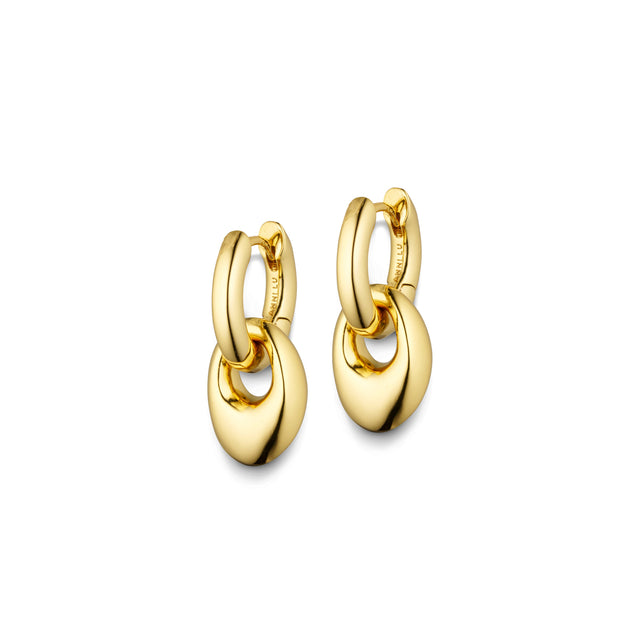 Petit Pebble Hoop Gold