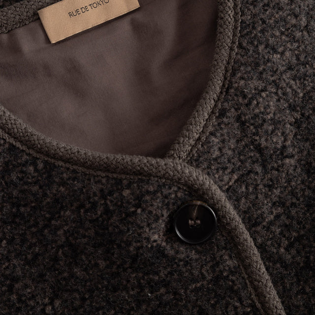 Casi Teddy Vest Mørkegrå