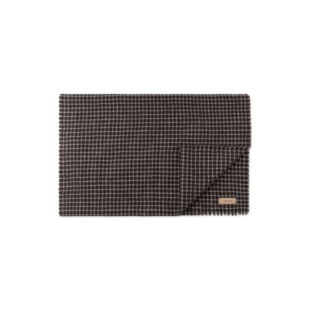 Aria Knitted Wool Scarf Brown