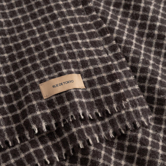 Aria Knitted Wool Scarf Brown