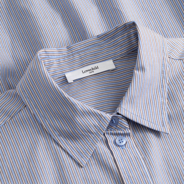 Elotta Shirt Blue Heron Stripe