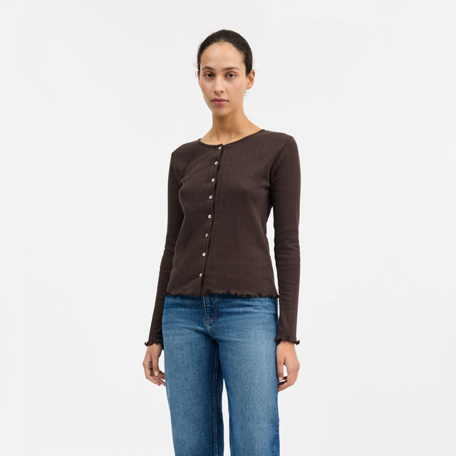 Edie Cardigan Dark Brown
