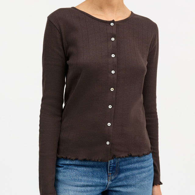 Edie Cardigan Dark Brown
