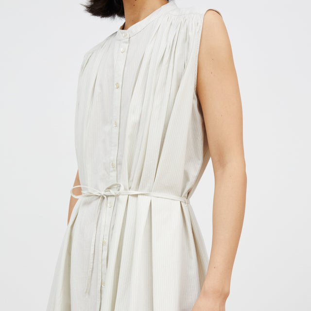 Louise Kjole Light blue/White stripe