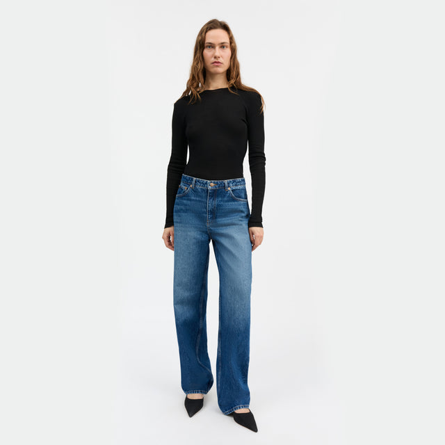 Maddy Straight Jeans Vintage Washed Blue