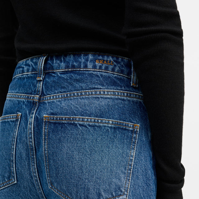 Maddy Straight Jeans Vintage Washed Blue