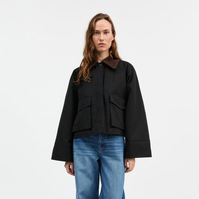 Gaby City Jacket Black/Brown