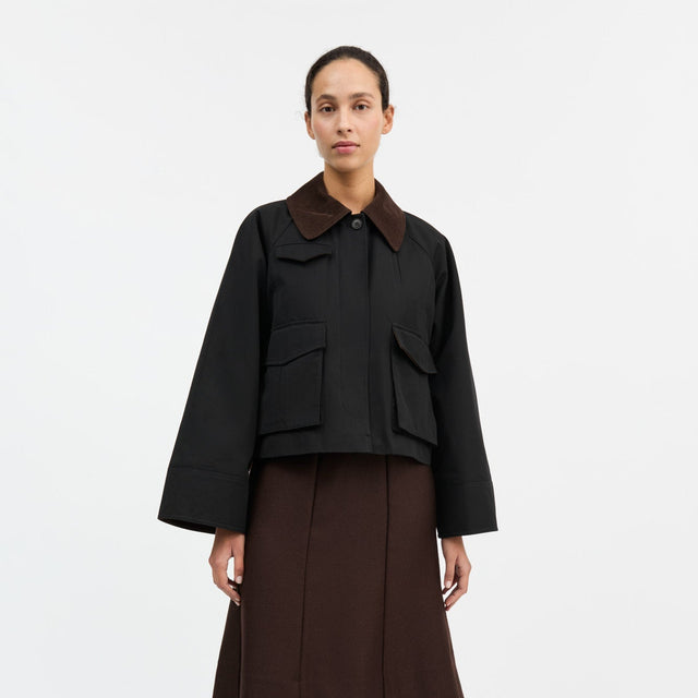 Gaby City Jacket Black/Brown