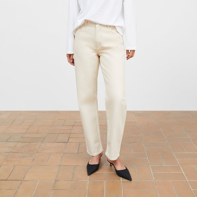 Allison cropped jeans Ecru