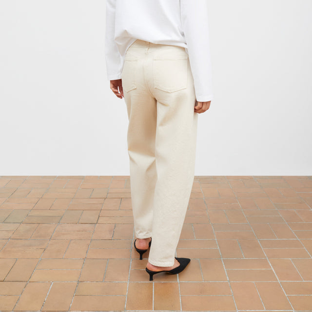 Allison cropped jeans Ecru