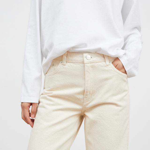 Allison cropped jeans Ecru