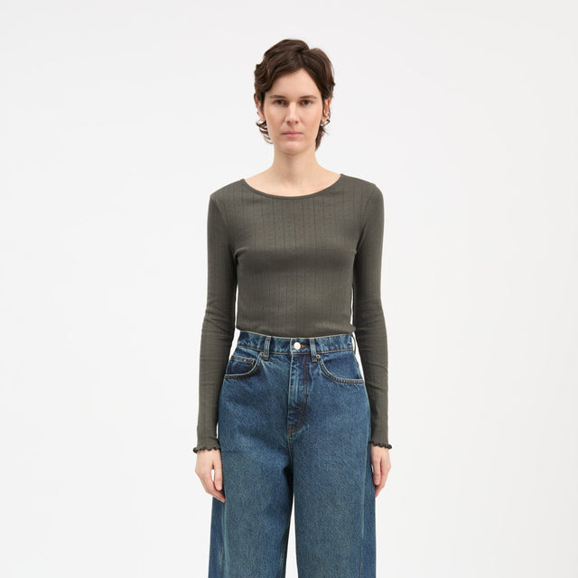 Edie Bluse Dark Green