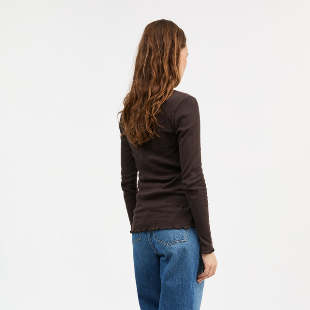 Edie Bluse Dark Brown / Brun
