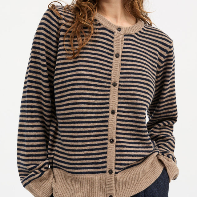 Senna Cardigan Brun/Navy