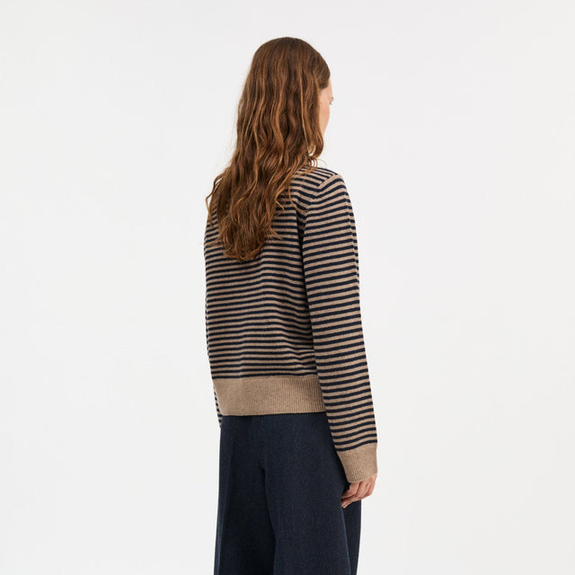 Senna Cardigan Brun/Navy