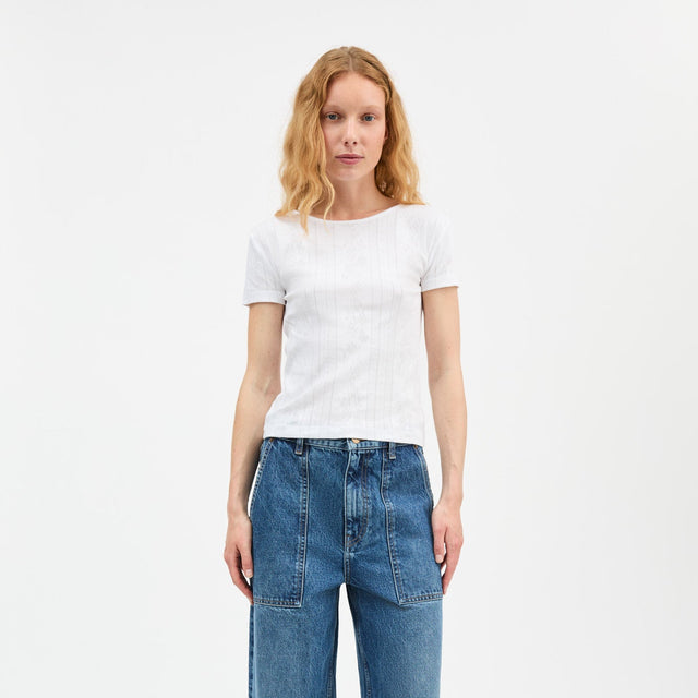 Anna Cap Sleeve Tee Hvid