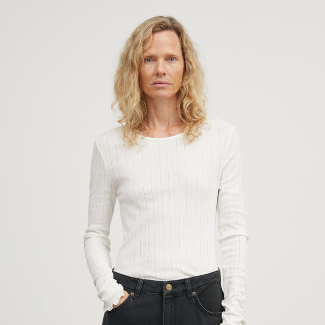 Edie Bluse Off White Hvid