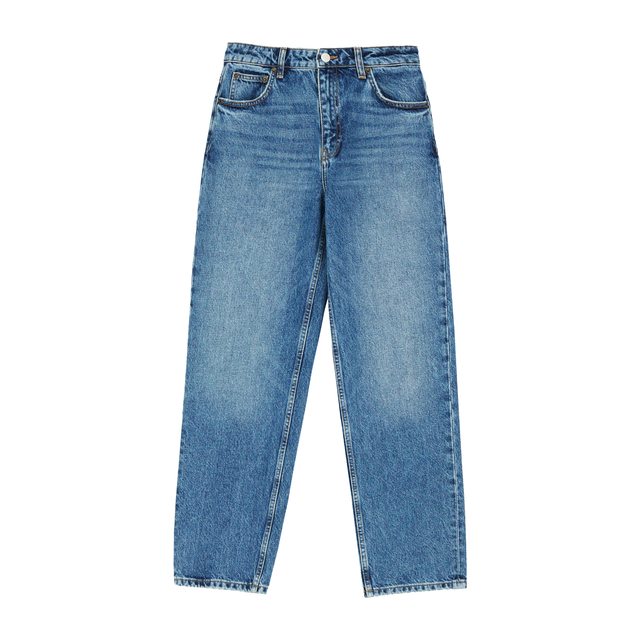 Allison Cropped Jeans Slouchy Blue
