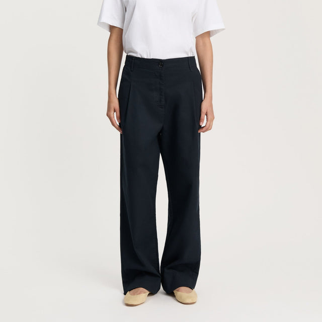 Billy Zip Bukser Sort/Navy