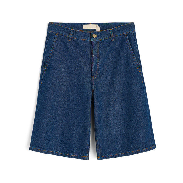 Carlo Denim Shorts Mid Blue