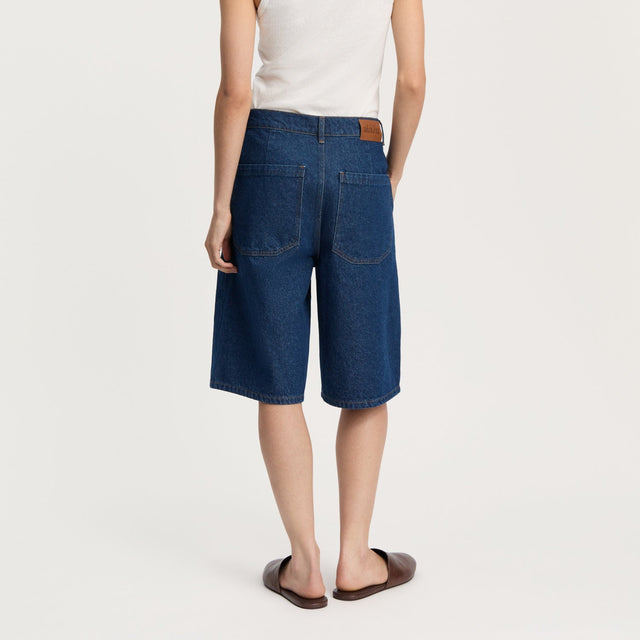 Carlo Denim Shorts Mid Blue