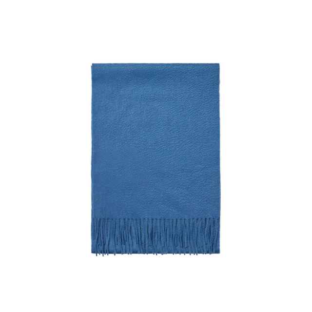 Cashmere Tørklæde Blå