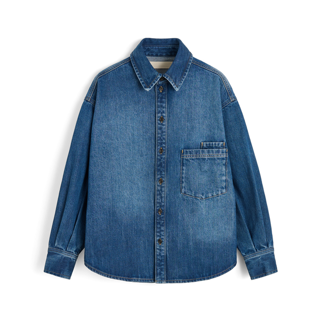 Casy shirt denim Worn Blue