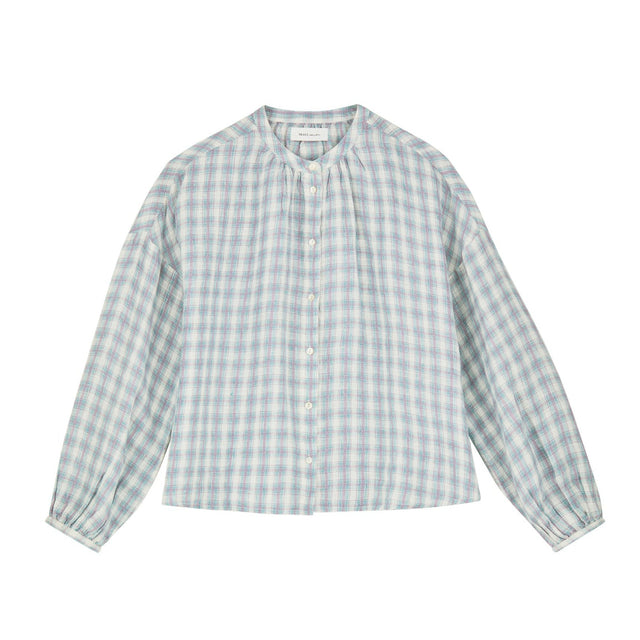 Cilla Skjorte Purple/blue check