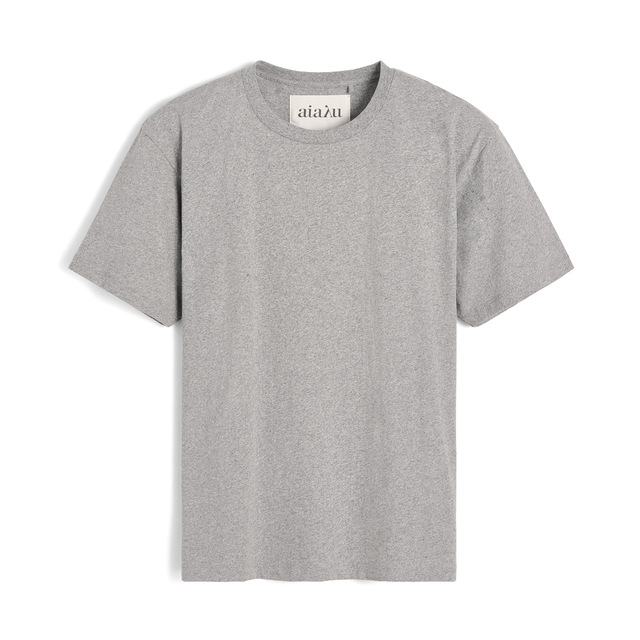 Classic circular tee Grå melange