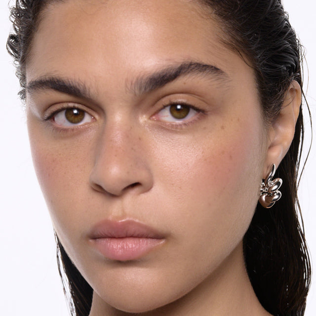 Coil Hoop Medium Sølv