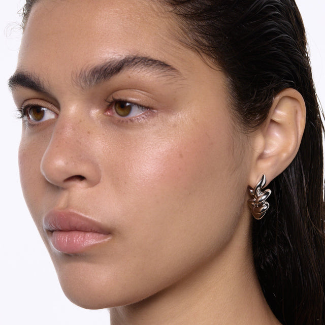 Coil Hoop Medium Sølv