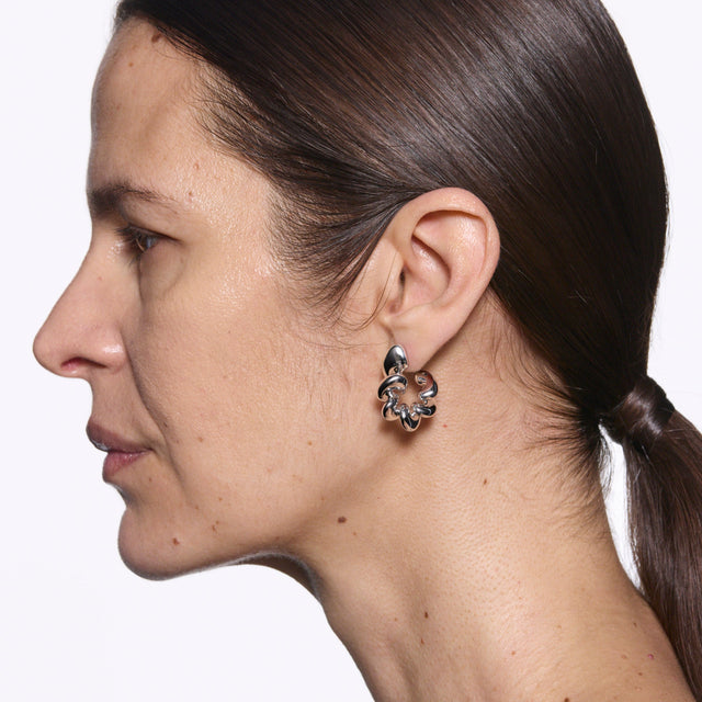 Coil Hoop Medium Sølv