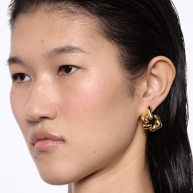 Coil Inverted Ørering Guld