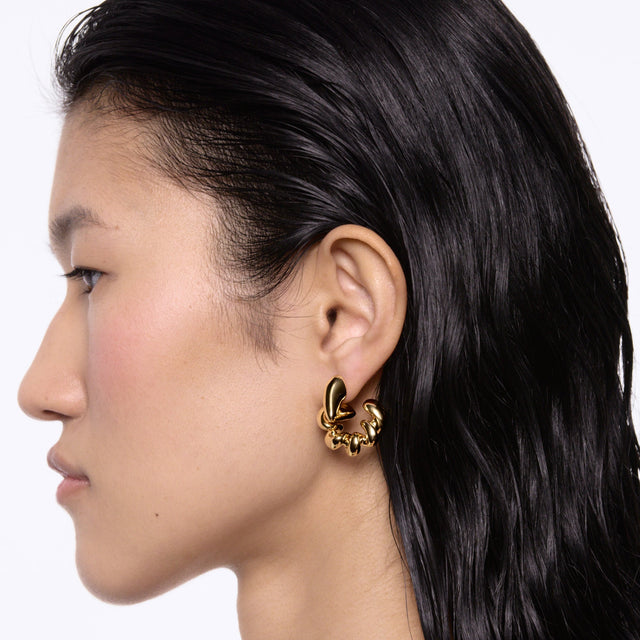 Coil Inverted Ørering Guld