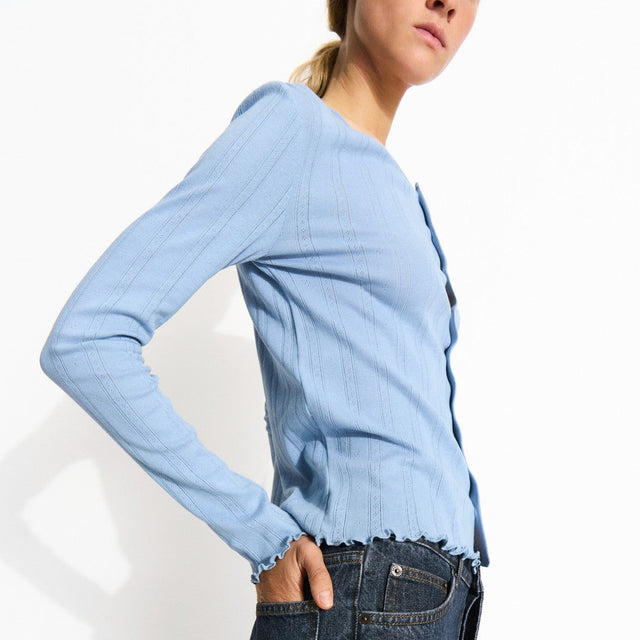 June Cardigan Blå