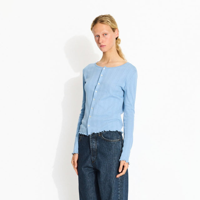 June Cardigan Blå