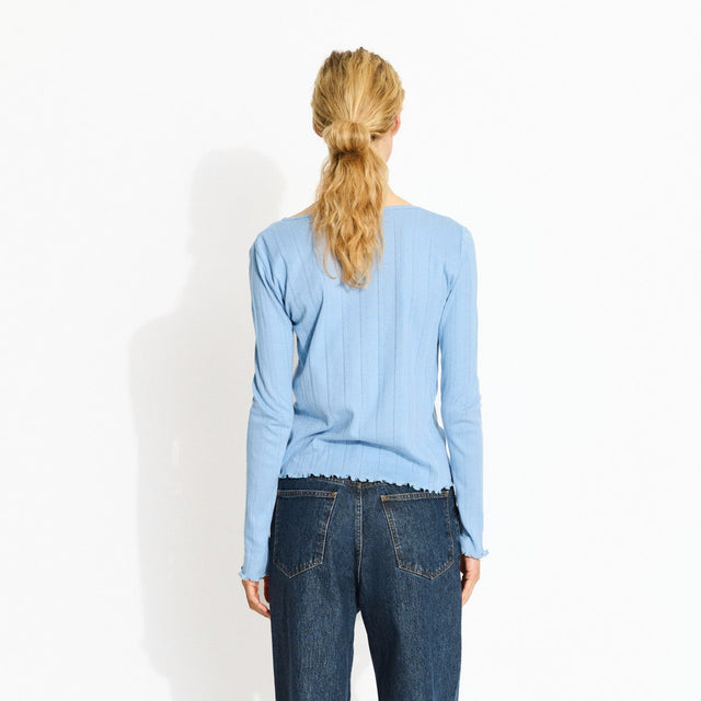 June Cardigan Blå