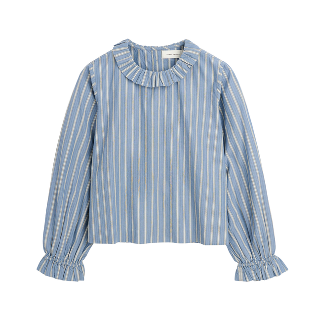 Cornflower blouse Blue/Black/White stripe
