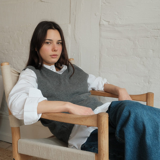 Women's Vest Heather Grey