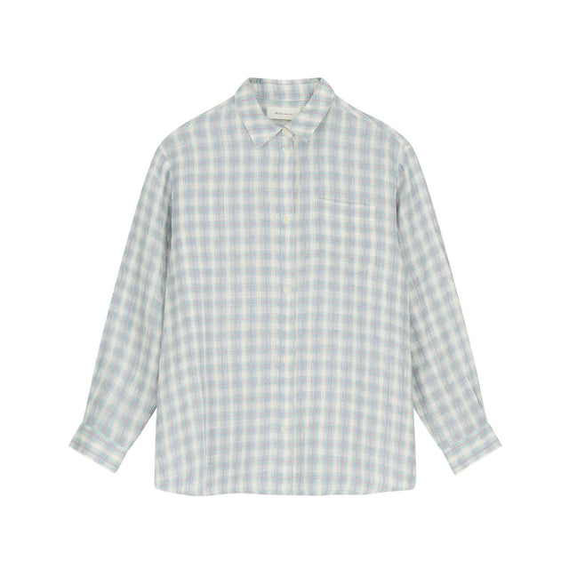 Edgar Skjorte Purple/blue check