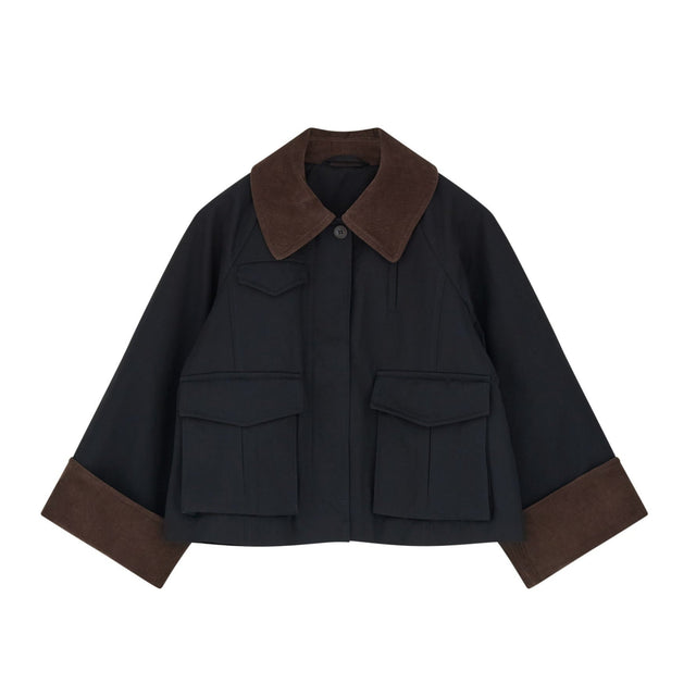 Gaby City Jacket Black/Brown