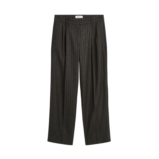 Harry Trousers Brown/Black Pinstripe