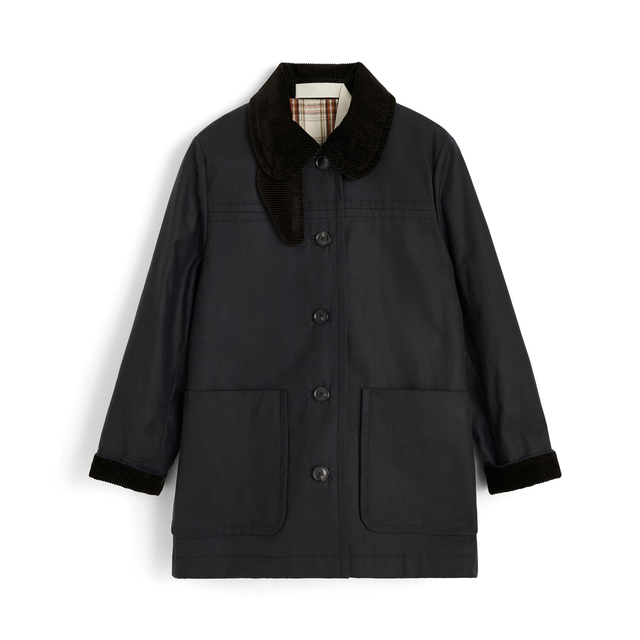 Jamie Jakke Ripstop Oilskin Antracite