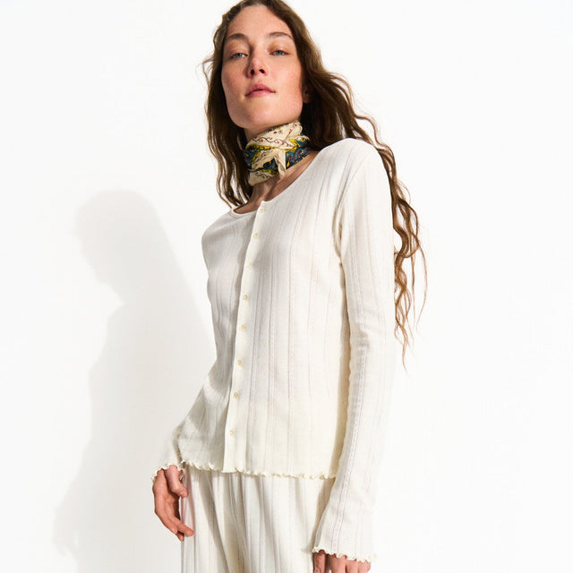 June Cardigan Ecru